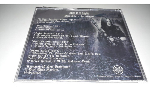 Burzum - Den Store Samligen (imp/ru) Cd Novo Lacrado 1