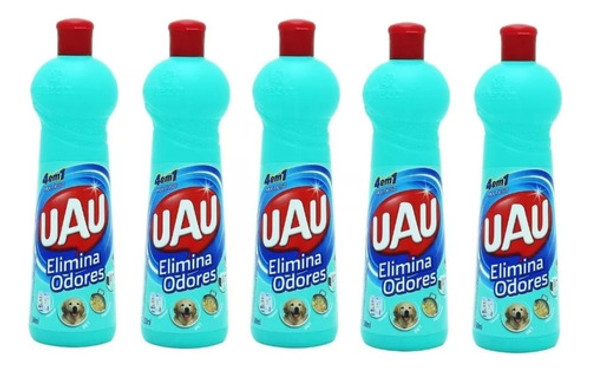Kit 5 Eliminador De Odores De Animais Domésticos Uau 500ml 0