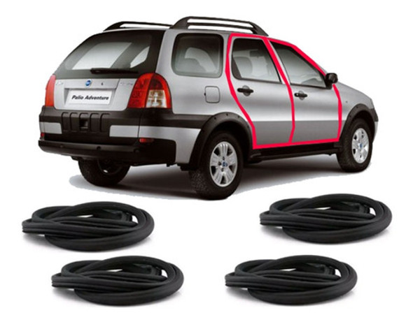 Burletes Puerta Fiat Palio Siena ( X 4 Unidades ) 0