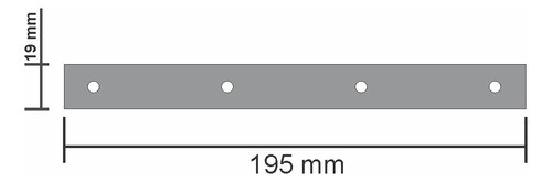 Kit Pendural Para Cortina Pvc Com 5un 1