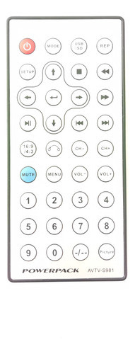 Controle Remoto Powerpack Modelo Avtv-s981 0