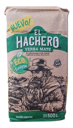 Yerba Mate El Hachero Tradicional Eco-envase 500gr X14 Unid. 0