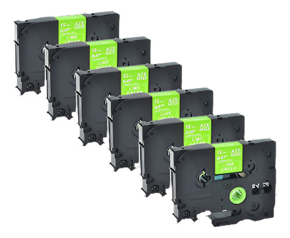 6 Pack Tz Tze-mqp35 Blanco De Baya Rosa Etiqueta Cinta Para 0