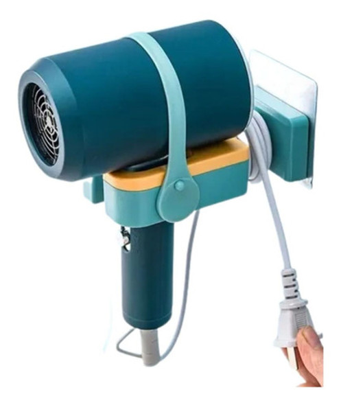 Suporte Parede Secador Cabelo Mãos Livres Giro 180 Fixo Util 0