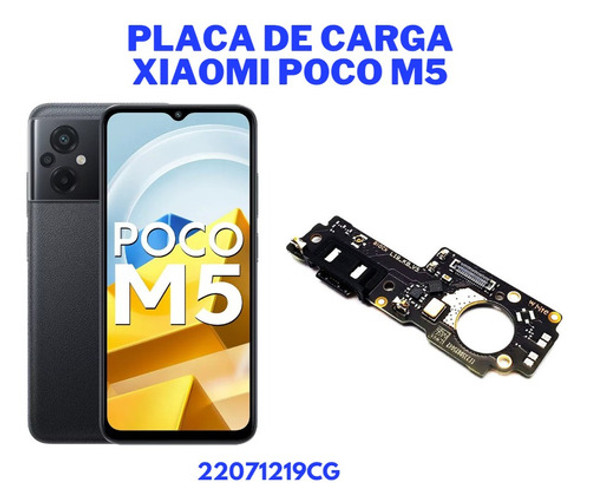 Placa Sub Dock Conector De Carga Usb Xiaomi Poco M5 Ci Turbo 1