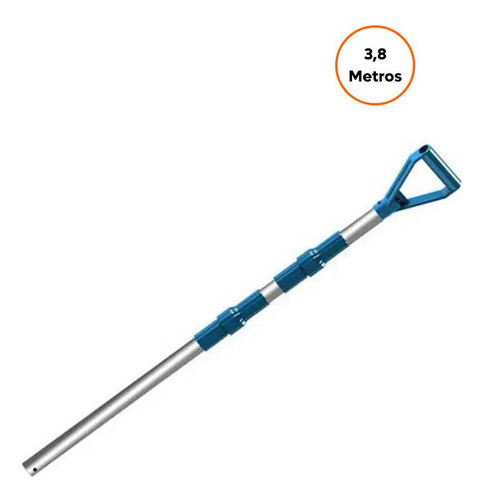 Cabo Aluminio Telescopico 3,8 Mts Com Manopla - Sodramar 1