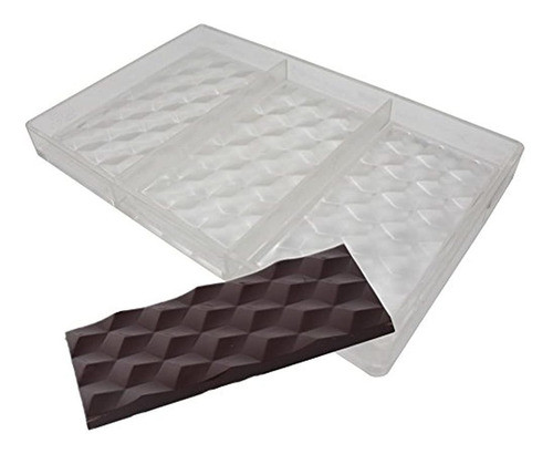 Moldes De Barras De Chocolate De Policarbonato Cubos 3d 0