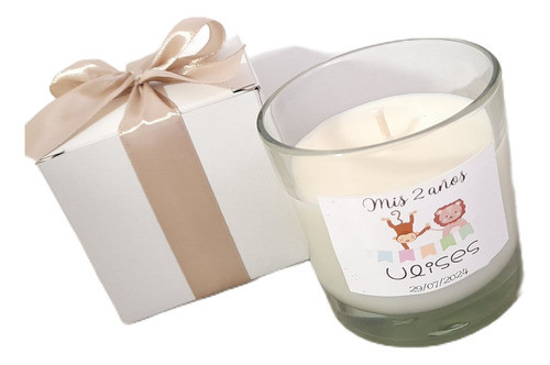 Souvenirs Velas De Soja Cumpleaños Bautismos Vaso Sin Caja 0