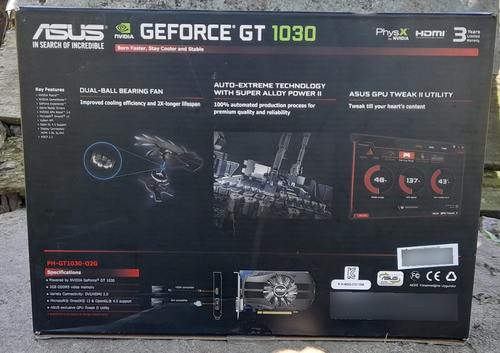 Tarjeta Gráfica Asus Gt 1030 2gb Gddr5 1