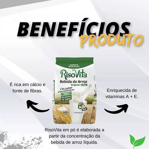 Leite De Arroz Em Pó Risovita Original 300g Pague 8 Leve 10 1