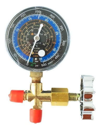 Manifold Baixa 1 Via Simples Gás R22 / R134a / R404a / R410 0