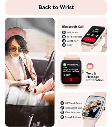 Reloj Inteligente Para Mujer, Reloj De Fitness De 1