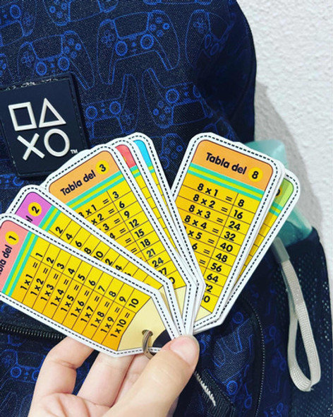Llaveros Con Las Tablas De Multiplicar Hasta 12 1