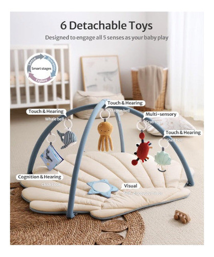 Gimnasio De Actividades Para Bebés En Forma De Ostra Shell 1