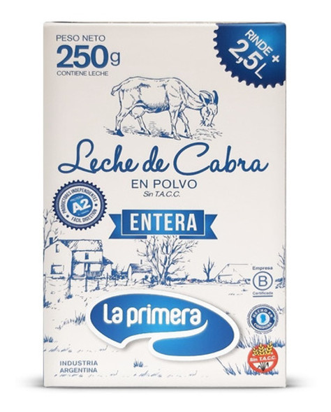 Leche De Cabra En Polvo La Primera Entera Sin Tacc Kosher X3 1