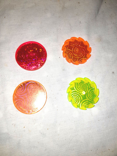 Antiguos Tazos Plasticos  Decada Del 80 1