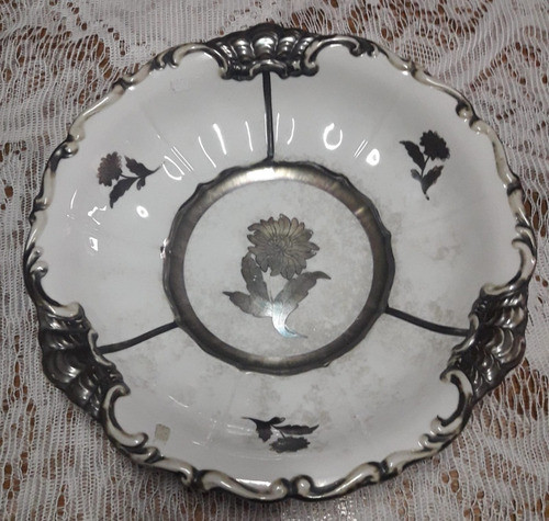 Centro De Mesa Frutera Porcelana Alemana Sellada 0