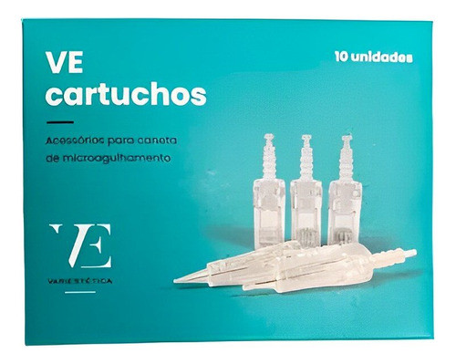 Cartucho Microagulhamento Ve Pen 12 Agulhas Com 10 Unidades 0