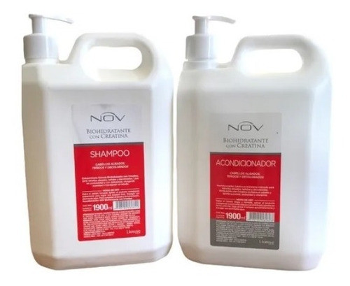 Shampoo + Acondicionador Biohidratante 1900ml Nov Lefemme 0