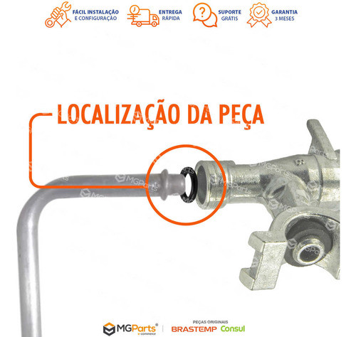 Kit 6 Borracha Vedação Registro Ramal Glp Fogão Brastemp 1