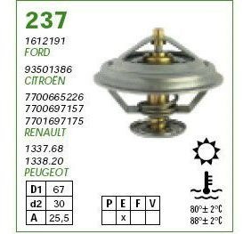 Termostato  Peugeot 205/etc./ci/renault Diesel 0