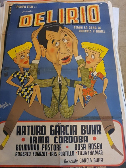 1 Afiche De Cine Original - Lote De 1- 750-delirio- 0