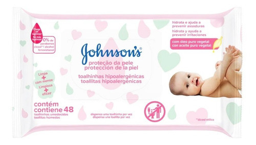 Johnson's Baby Kit X3 Toallitas Húmedas Protección Piel 48u 1