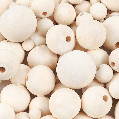 Bolitas/esferas De Madera Perforadas De 19mm De 50u 0