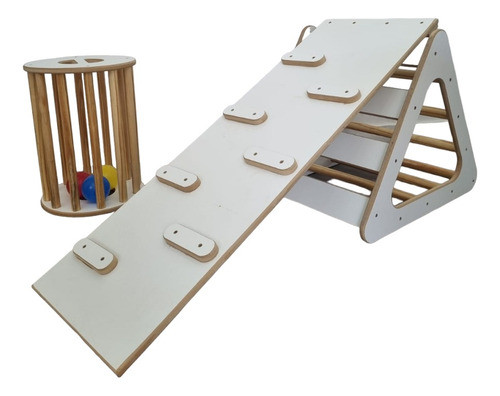 Triangulo Trepador Montessori Con Rampa Waldorf Pikler 0
