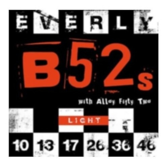 Encordado Guitarra Electrica Everly B-52s 10-46 1