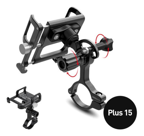 Suporte Celular Para Motocicleta Gub Plus 15 Alumínio 0
