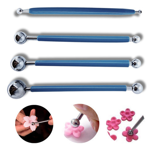 Estecas Boleadores Em Aço Inox Profissional - Premium 0
