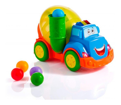 Camion Mezclador Calesita 828 Con Luz Sonidos Lanza Pelotas 0
