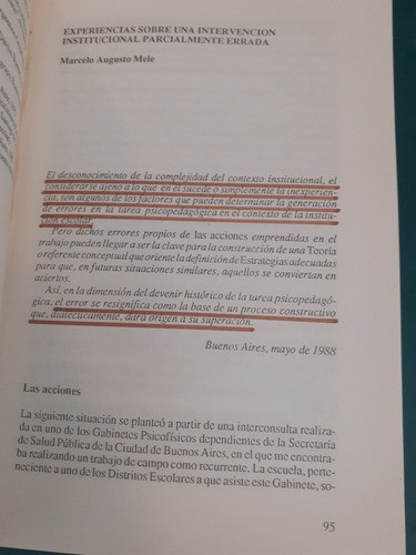 Los Contextos Del Aprendizaje. Elina Dabas. Nueva Visión 1