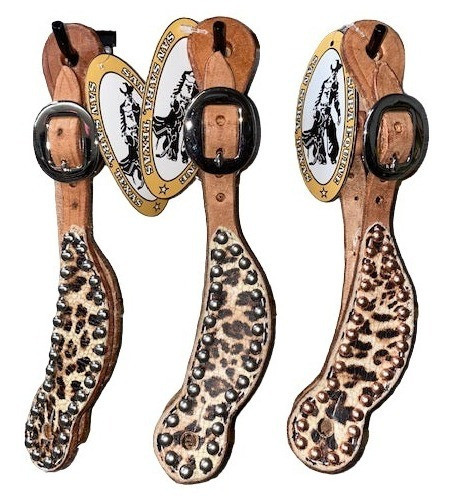 San Saba Youth Shaped Spur Straps - Exotic Print 0