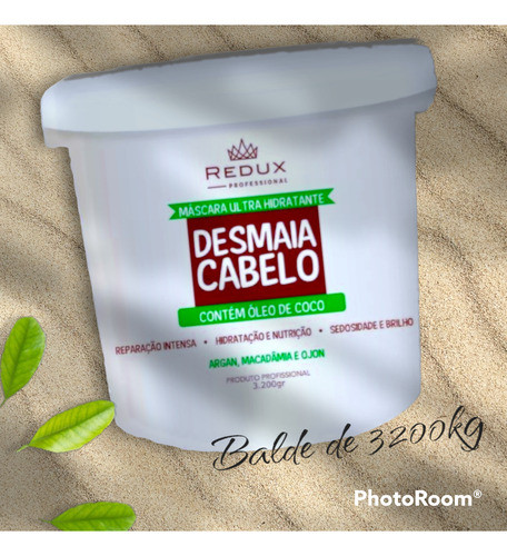 Desmaia Cabelo Crema Súper Hidratante Ideal Promo Balde 3200 1