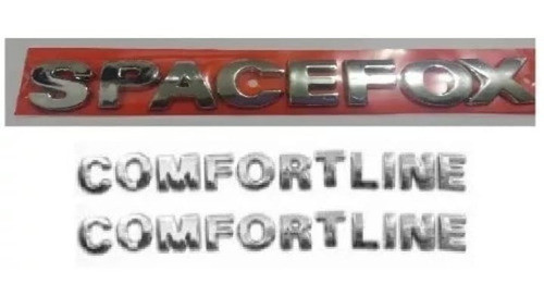 Kit Emblemas Spacefox 2- Comfortline G3 G4 G5 0