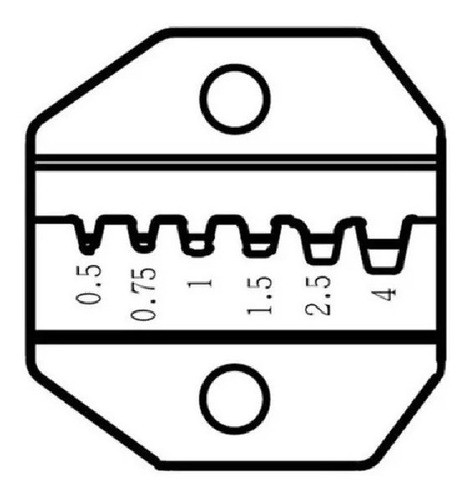 Mordaza Crimpeadora Proskit Terminales Tiff 0.5-4mm 0