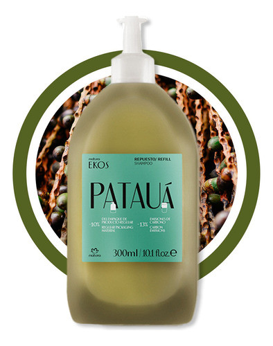 Repuesto Shampoo Anticaida Natura Ekos Pataua 1