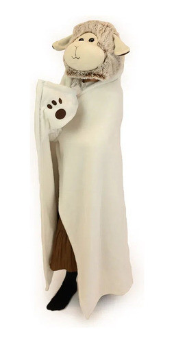 Manta Para Niños Cozy Noxxiez Con Capucha Oveja 0