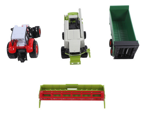 Conjunto De Tratores E Colheitadeiras Toy Farm Plastic Alloy 1