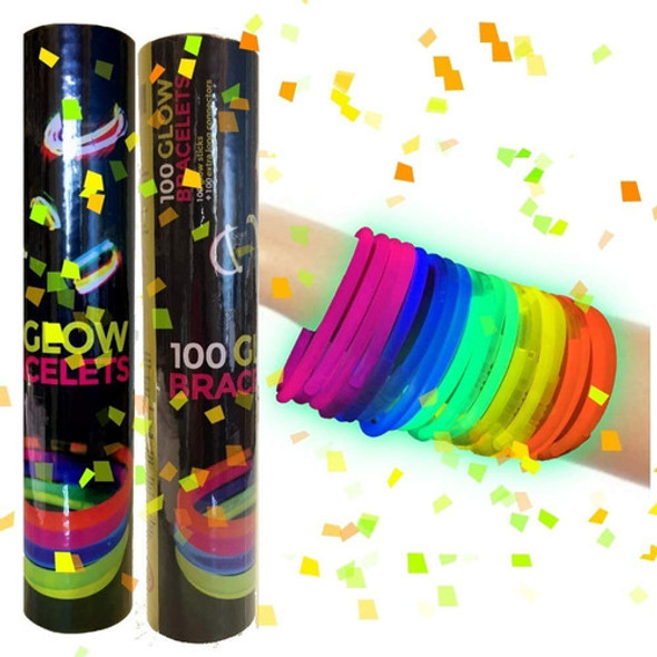 X 50 Pulseras Neon Luminosa Química Luz Cotillon Pulsera 0