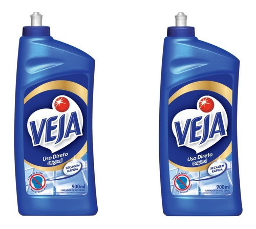 Kit 2 Limpador Uso Direto Profissional Veja 900ml Original 0
