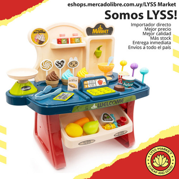 Supermercado Con Sonido Y Luces 33pcs 1