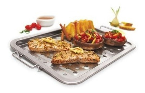 Bandeja De Acero Inox Con Agujeros- Broil King Uruguay 1