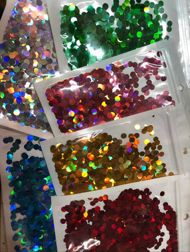 20 Pacote Mini Confetes Metalizado Para Balão 10g Cada Sorti 1