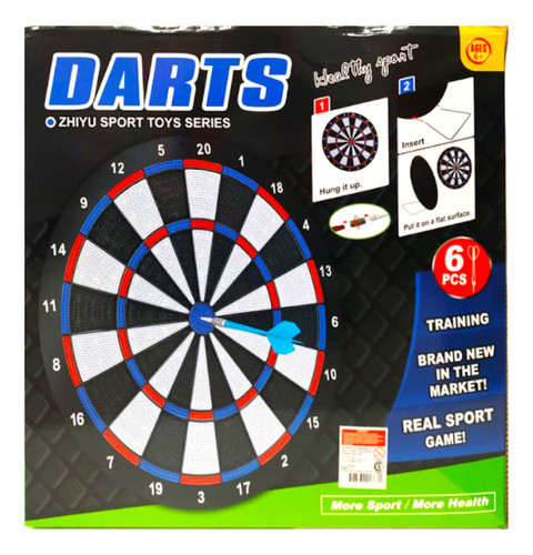 Juego De 6 Dardos Con Tablero 1