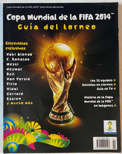 Copa Mundial 2014, Guía Del Torneo Fútbol, 194 P, Cr06b1 0