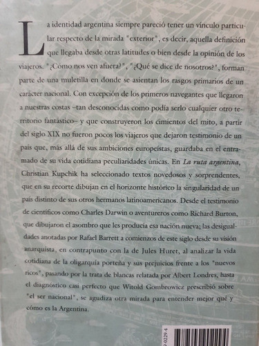 Libro:la Ruta Argentina-contado Por Viajeros Y Escritores 1