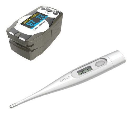 Kit Silfab Oxímetro Saturometro Md300cpp Termómetro Digital 0